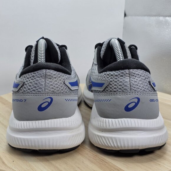 Mens Size 9.5 WIDE - ASICS Gel-Contend 7 Grey/Blue Running Athletic Shoes - Picture 6 of 12